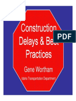 Delays in Project