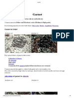 Garnet Mineral Structure and Optical Properties