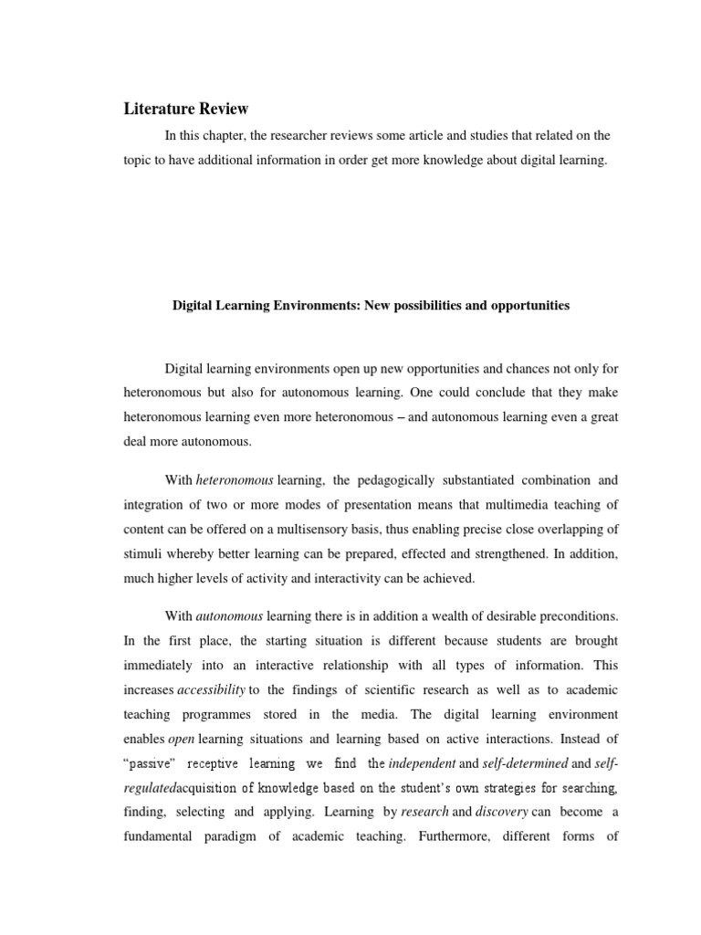 Digital Learning Environments | PDF | Distance Education | Learning
