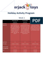 Crackerjack's Holiday Program