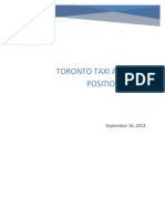 Toronto Taxi Alliance Position Paper 