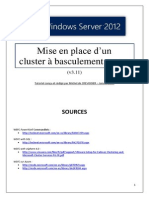 Mise en place d'un cluster à basculement (WSFC) sous Server 2012 (tuto de A à Z)