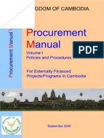 Manual on Procurement Volume I Main Text