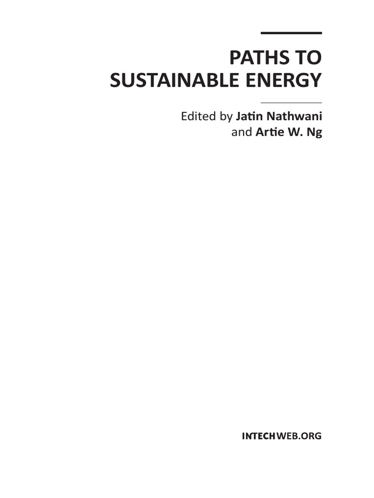 Paths To Sustainable Energy | PDF | Smart Grid | Electrical Grid