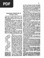 Watson and Crick 1953 Molecular Structure of Nucleic Acids