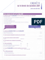 Questionnaires Sur Le Devenir Des Bacheliers de 2004