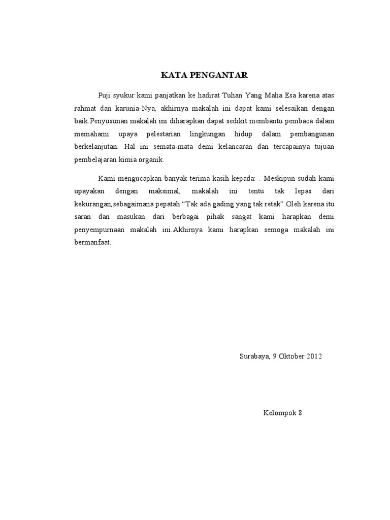 Makalah Upaya Pelestarian Lingkungan Dalam Penbangunan Berkelanjutan
