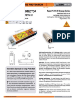 Surge Protector - Datasheet Type - PS 11-M Orange Series (Http://shop - Acdc-Dcac - Eu/)