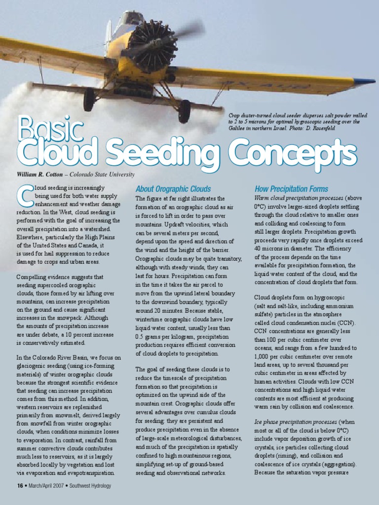 Cloud Seeding Precipitation Cloud