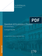 Questioni Di Economia e Finanza: Contingent Liquidity