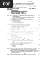 Micro-Controller and Interfacing Exam Paper