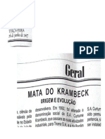 Mata do Krambeck origem e evolução - Plubicação do Jornal Tribuna de Minas 26Jun2007