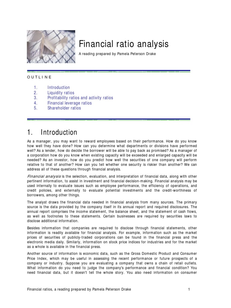 Financial Ratio Analysis | PDF | Business