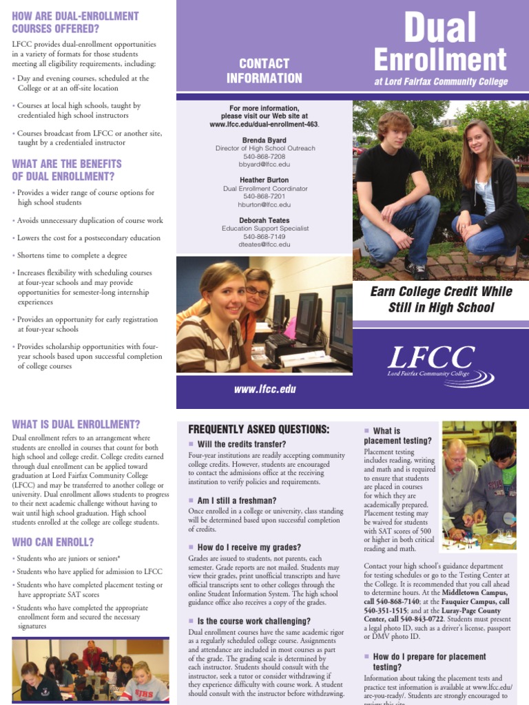 Earn College Credit in High School Through Dual Enrollment | PDF | Students  | General Educational Development