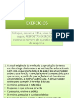 EXERCÍCIOS