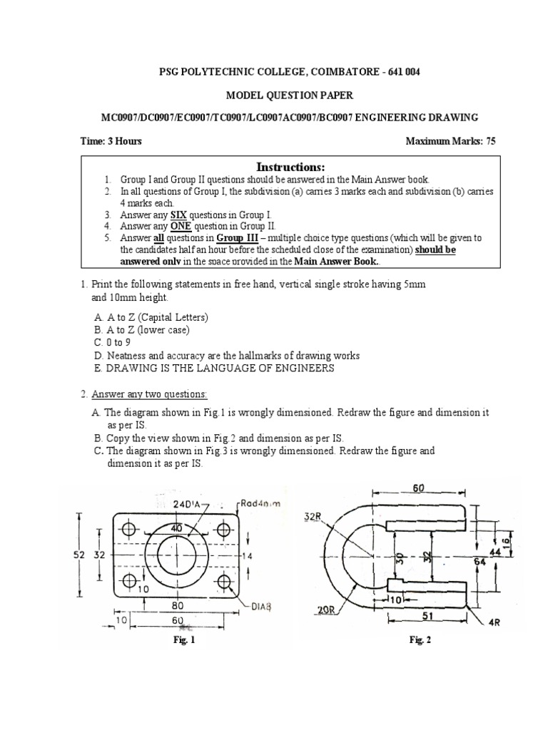 Engineering Drawing | Circle | Algebraic Geometry
