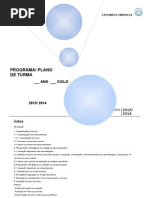 Programa- Plano de Turma