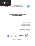 A CONTRIBUIÇÃO DOS BIOMARCADORES na Geoquímica Marinha