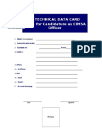 Technical Data Card CIMSA Unsyiah