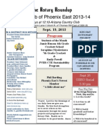 The Rotary Roundup: Rotary Club of Phoenix East 2013-14