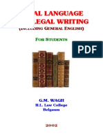 Legal Language and Writing