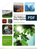 Addressing The Risks of Climate Change: The Politics of The Policy Options