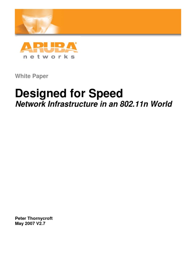 Designed For Speed: Network Infrastructure in An 802.11n World | PDF