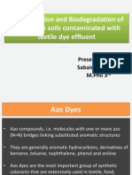 Determination and Biodegradation of Azo Dyes in Contaminated Soils by Aerobic Bacteria
