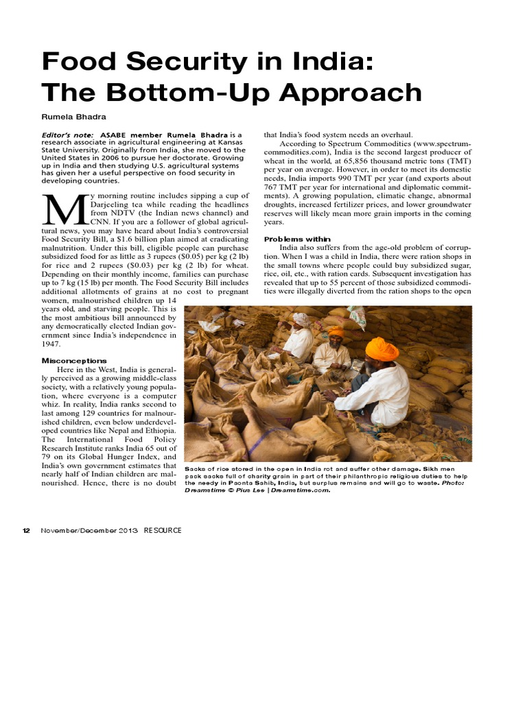 Grain Storage Challenges in India | PDF | Food Security | Malnutrition