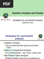 SAAD Cost Benefit Analysis (Notes)