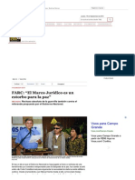FARC El Marco Jurídico es un estorbo para la paz