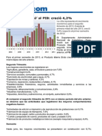 Gobierno le pegó al PIB creció 4.2%