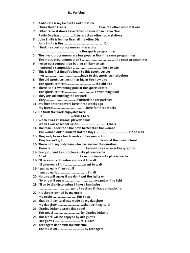 Leisure Sentences for Radio One Fans | PDF | Leisure