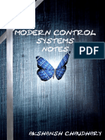 Modern Control System Notes