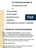 Variables Macroeconomicas