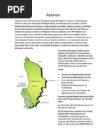 Provincias de Cochabamba: Mapa y Datos | PDF | Bolivia | Agitación