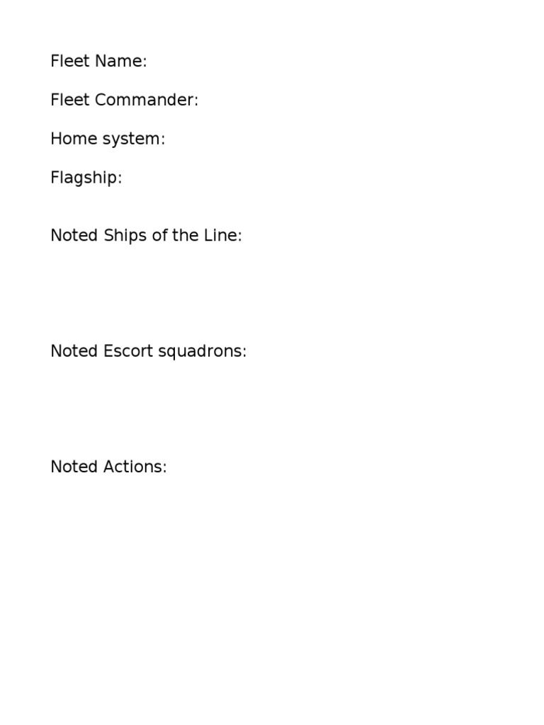 Battlefleet Gothic Fleet Roster | PDF | History