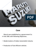 Maruti Udyog Limited's Objectives and Strategies