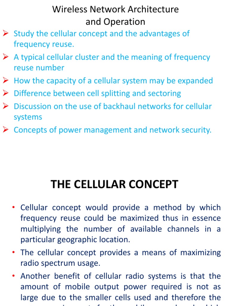Cellular Network Architecture Overview | PDF | Cellular Network ...