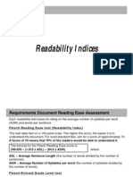 Readability Indices
