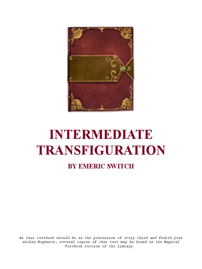 Intermediate Transfiguration by Emeric Switch PDF Magic (Paranormal)