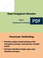 Gaya Pengajaran Mosston