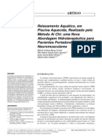 Relaxamento aquático para doenças neuromusculares pelo método Ai Chi