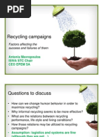 Download Recycling Campaigns factors affecting success and failures by Antonis Mavropoulos SN16951395 doc pdf