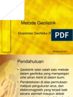 GEOLISTRIK RESISTIVITAS