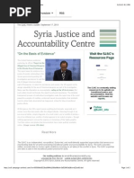 "on the Basis of Evidence" - The SJAC Weekly Update