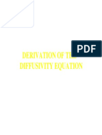 Derivation of the Diffusivity Equation1