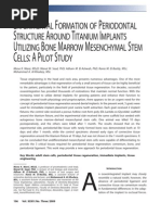 Download EXPERIMENTAL FORMATION OF PERIODONTAL STRUCTURE AROUND TITANIUM IMPLANTS UTILIZING BONE MARROW MESENCHYMAL STEM CELLS A PILOT STUDY by darioz SN16954392 doc pdf