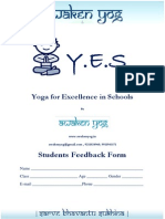 Y.E.S.-student's Feedback Form