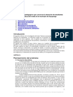 Factores Sociopedagogicos Que Provocan Desercion Estudiantes Municipio Soyapango